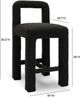 TOV Furniture Hazel Black Boucle Counter Stool-2