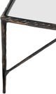 LR Home Glass Top Coffee Table with Bronze Base-3
