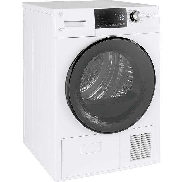 GE® 4.1 Cu. Ft. White Ventless Electric Dryer-3