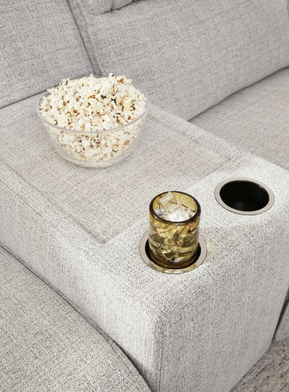 Signature Design by Ashley® Modmax II 6-Piece Stone Right-Arm Facing Power Reclining Sectional with Console-3