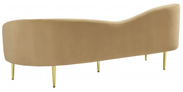 Meridian Furniture Ritz Camel Velvet Sofa-4