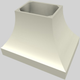 Vent-A-Hood® Designer Series 42" Biscuit Island Range Hood-2