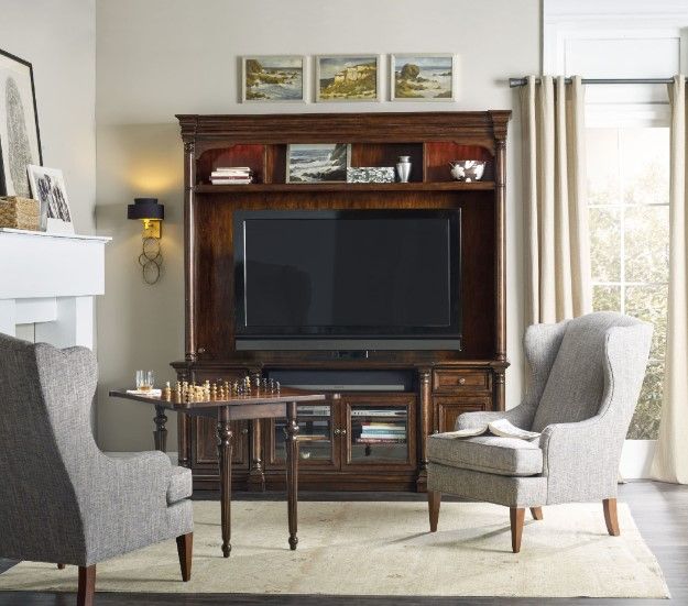 Hooker® Furniture Leesburg Mahogany Entertainment Console-1