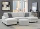 Emerald Home Walker 3-Piece Pale Gray U-Shape Double Chaise Sectional-1