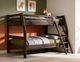 International Furniture Direct Forte Brown Youth Twin Over Full Bunk Bed-1