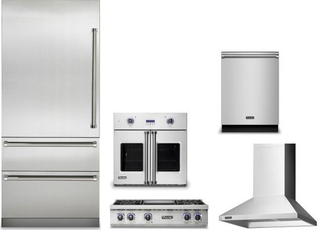 Viking® 5 Piece Stainless Steel Kitchen Package-0