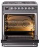 Ilve® Nostalgie II Series 30" Graphite Matte Pro Style Dual Fuel Range-2