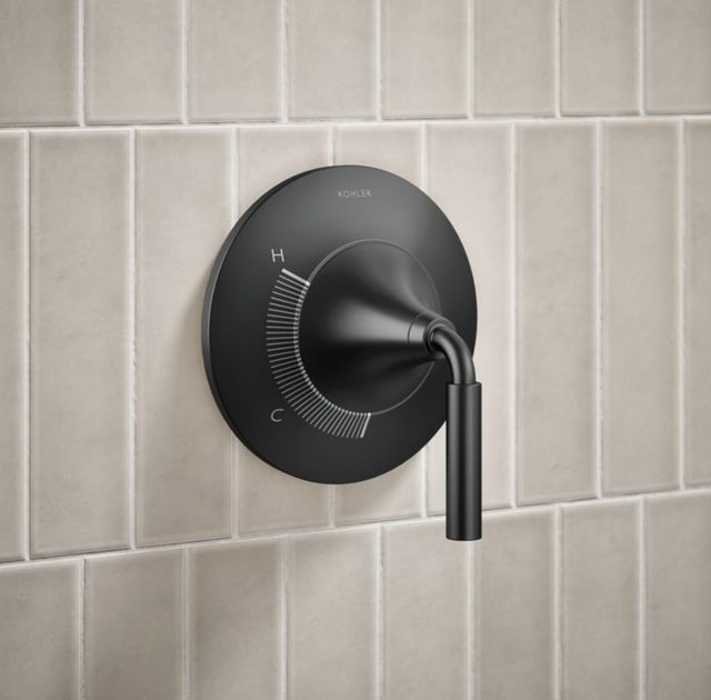 KOHLER® Tone™ Rite-Temp® Matte Black 2.5 GPM Shower Trim Kit-3