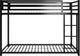 dhp furniture® Miles Black Twin/Twin Bunk Bed-3
