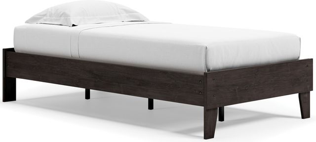 Signature Design by Ashley® Piperton Black Twin Platform Bed-1