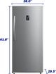Element® 13.8 Cu. Ft. Stainless Steel Upright Freezer-4