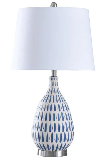 StyleCraft Cobalt/White Table Lamp-0