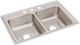 Elkay Lustertone® Classic Lustrous Satin 33" x 22" x 8-1/8" 3-Hole Equal Double Bowl Drop-in Sink-0