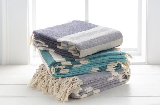 Surya Troy Gray 50"x70" Throw Blanket-3
