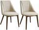 ACME Furniture Willene 2-Piece Beige/Walnut Side Chair Set-0