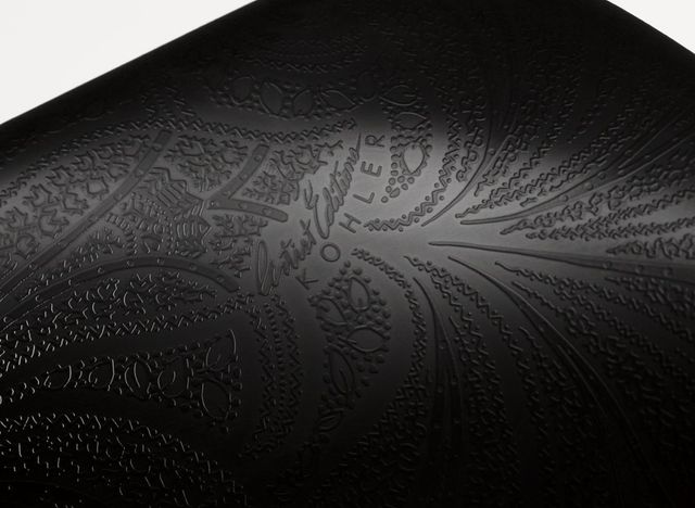 Kohler Sartorial™ Paisley Caxton® Black Sartorial Paisley 20" Rectangular Undermount Bathroom Sink-2