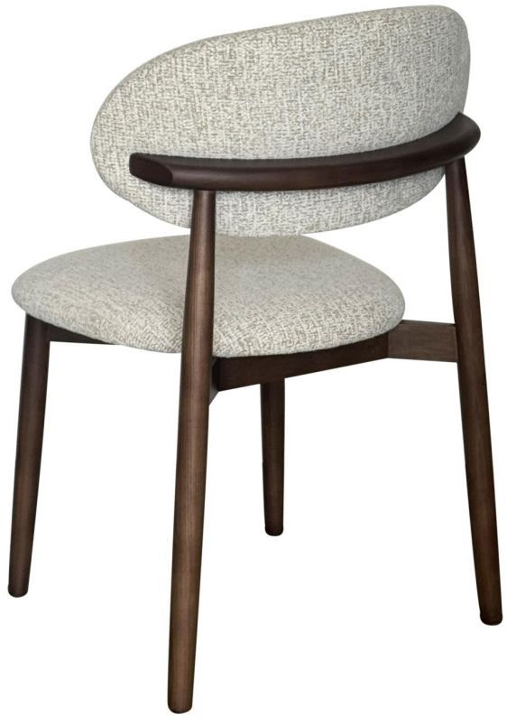 Nest Home Collections Erica Carob/Paloma Gray Dining Chair-2