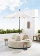 Vanguard® Furniture Customizable Nested Fabric Outdoor Round Bench Ottoman-5