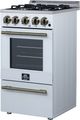 FORNO® Lamazze Alta Qualita 20" White Freestanding Gas Range-2