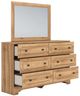 Signature Design by Ashley® Aleaport Warm Brown Dresser and Mirror-3