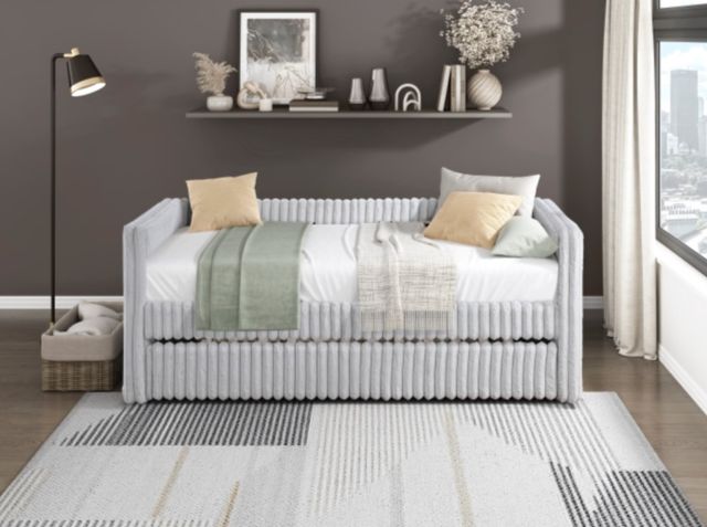 Homelegance® Chapman Gray Twin Daybed with Trundle-1