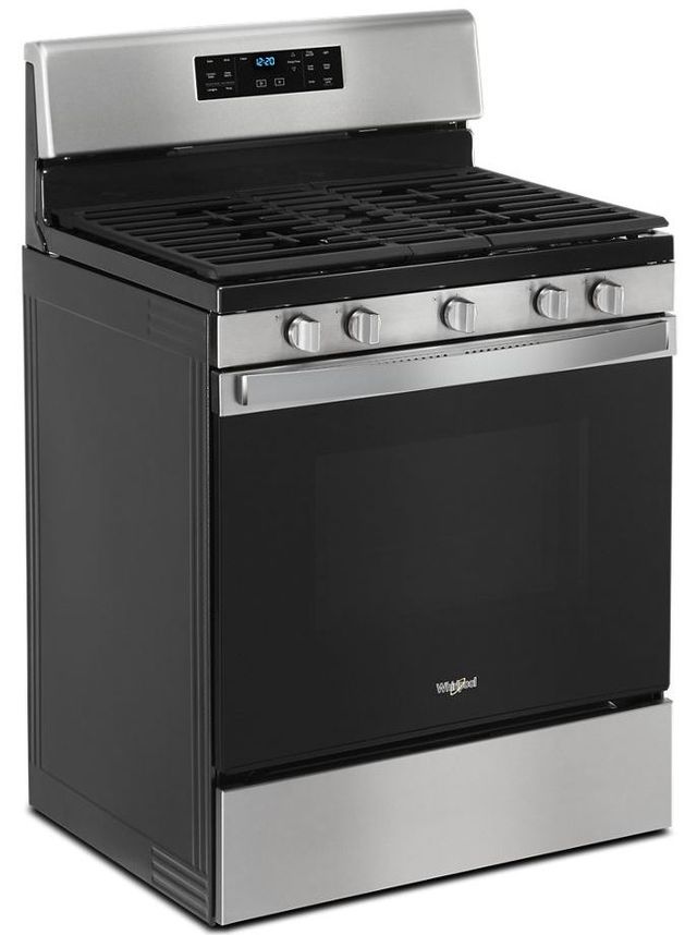Whirlpool® 30" Stainless Steel Free Standing Gas Range-1