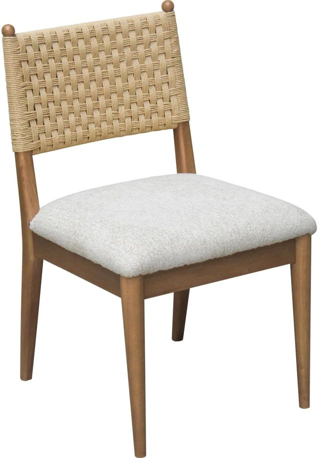 Modus Furniture Langley Cabin Glow/Sweater Woven Back Side Chair-0