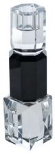 A & B Home Black/Clear Taper Candle Holder-0