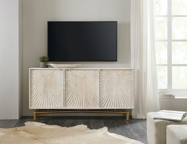 Hooker® Furniture Antique Bronze/Rustic Entertainment Console-1