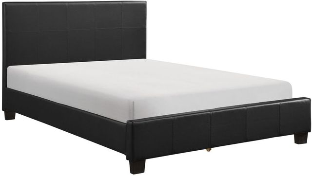 Homelegance® Lorenzi Black Full Platform Panel Bed-0