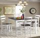 Intercon Kona Gray Dining Table with White Base-1