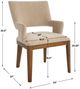 Uttermost® Aspect Beige/Pecan Dining Chair-2