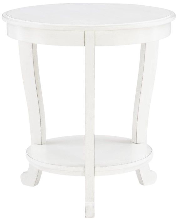 Powell® Marissa White Accent Side Table-2