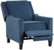 Homelegance® Banks Blue Manual Push Back Recliner-2