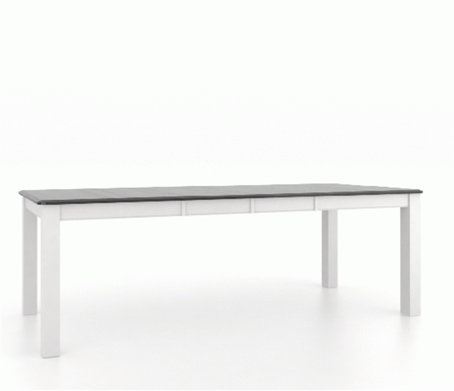 Canadel Customizable Gourmet 92" VD Base Dining Table with Two Removable Leaf's-2