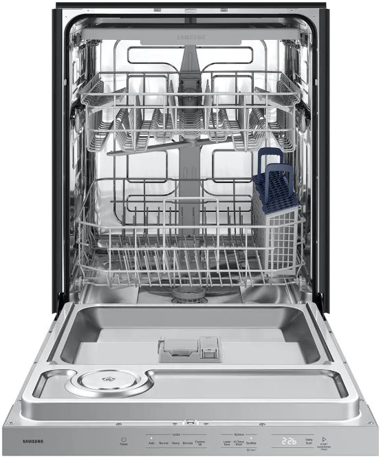 Samsung 24" Fingerprint Stainless Steel Top Control Built-In Dishwasher with AutoRelease™ Door-1