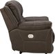 Signature Design by Ashley® Dunleith Chocolate Zero Wall Power Recliner with Power Headrest-3