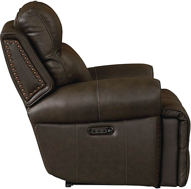 Bassett® Furniture Club Level Claremont Java Leather Wallsaver Power Recliner-2