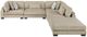 Homelegance® Tinley 5-Piece Brown Modular Sectional with Ottoman-3