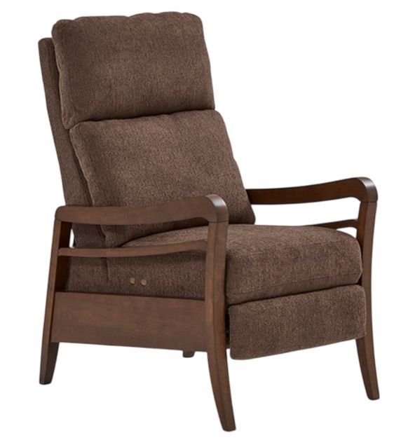 Best® Home Furnishings Customizable Ryberson Fabric Power High Leg Recliner with Espresso Legs-0