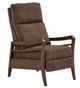Best® Home Furnishings Customizable Ryberson Fabric Power High Leg Recliner with Espresso Legs-0