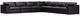 Signature Design by Ashley® Emilia 7-Piece Black Curved Sectional-0