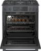 Bosch® 800 Series 30" Black Stainless Steel Slide In Gas Range-2