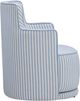 TOV Furniture Passe Blue Stripes Swivel Accent Chair-4