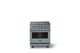 Viking® 5 Series 30" Novembery Sky Pro Style Electric Range with Polished Chrome Trim-3