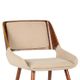Armen Living Panda Brown Dining Chair-3