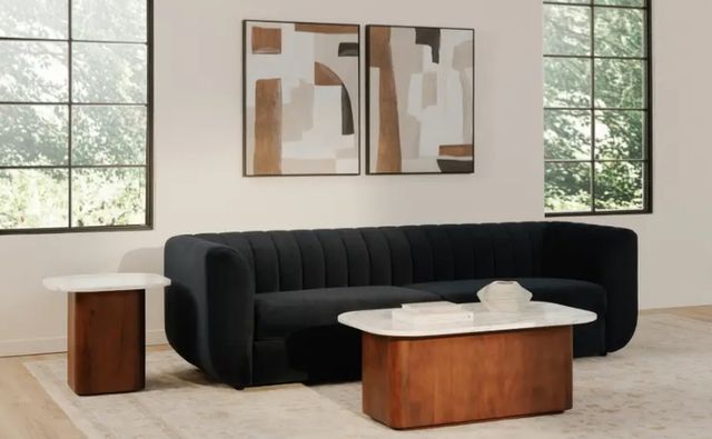 Moe's Home Collection Rosy Deep Blue Sofa-2