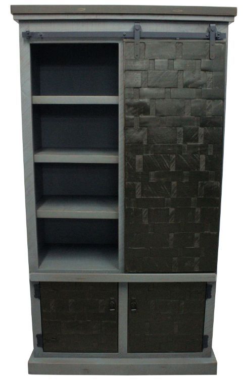 American Heartland Manufacturing Rustic Two-Tone Mosaic Winsome Pantry-1