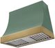 AGA Marquee 36" Mineral Green Wall Mounted Range Hood with Antique Brass Trim-0