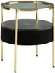 Signature Design by Ashley® Nedman Glass Top Accent Table with Gold Base-0